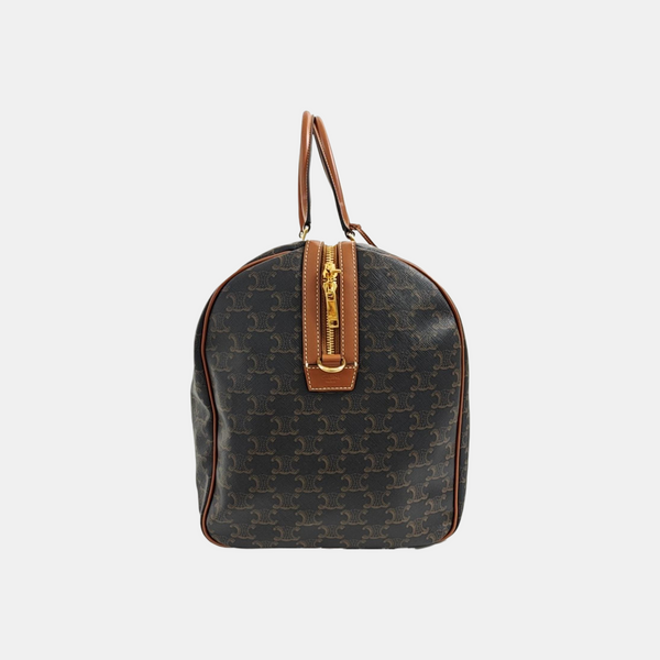 TRIOMPHE CANVAS Large Calfskin Brown