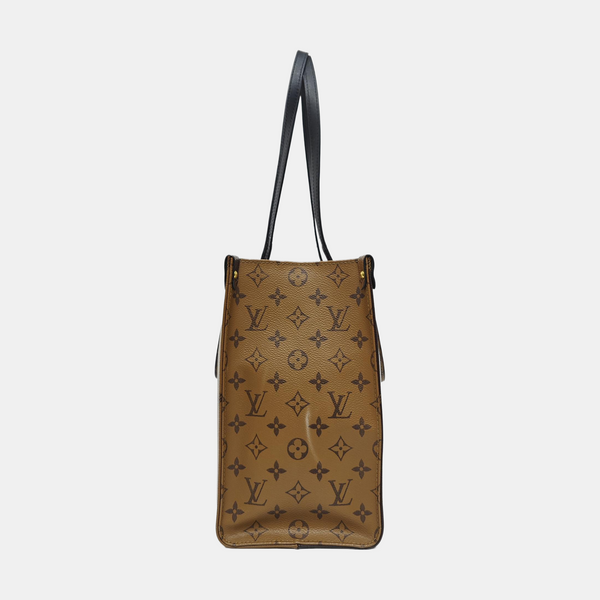 ONTHEGO MM Monogram Coated Canvas Brown