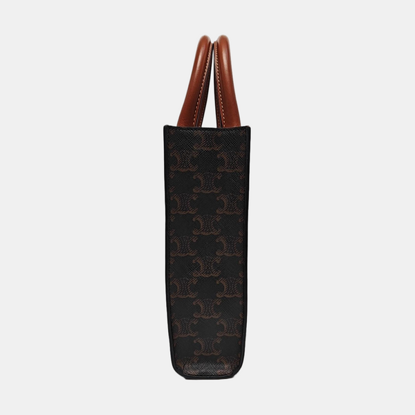 CABAS CELINE Mini Coated Canvas Brown