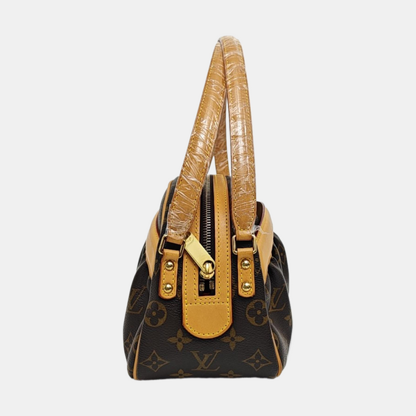KLARA Monogram Coated Canvas Brown
