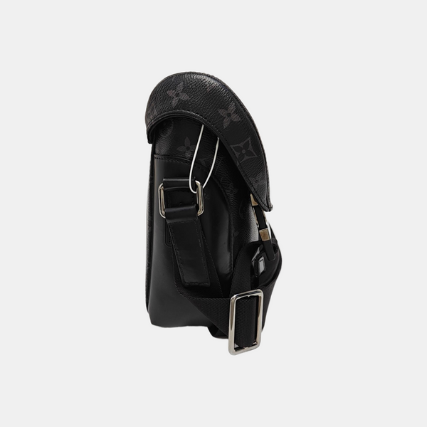 VOYAGER PM Monogram Coated Canvas Black