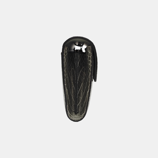 Constance 18 Shiny Porosus Crocodile Gray