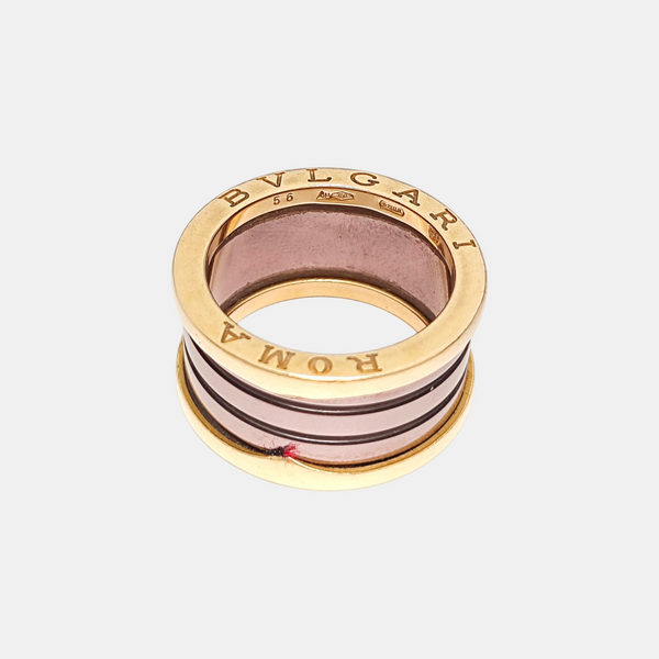 B.ZERO1 18k Rose Gold Ring EU 56
