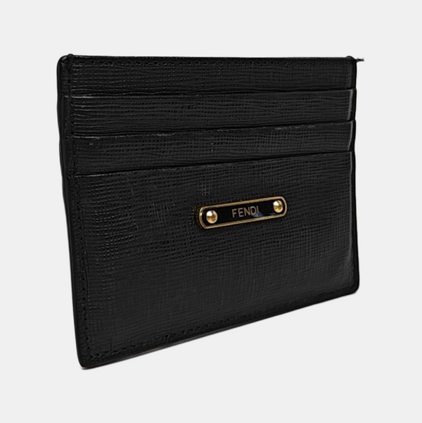 Monster Calfskin Black Card Holder