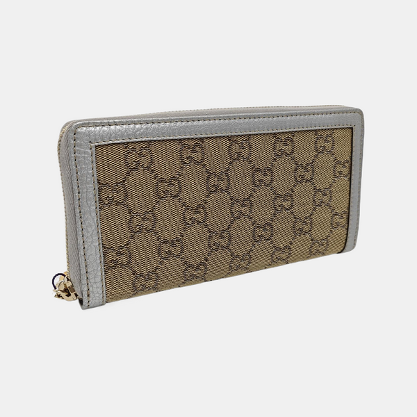 Billetera de lona Monogram Bamboo 1947 beige