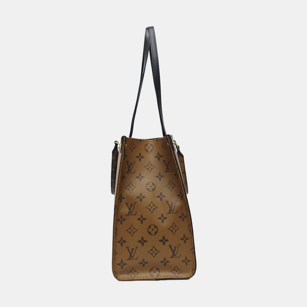 ONTHEGO MM Monogram Coated Canvas Brown