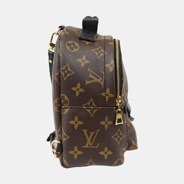 PALM SPRINGS Mini Monogram Coated Canvas Brown