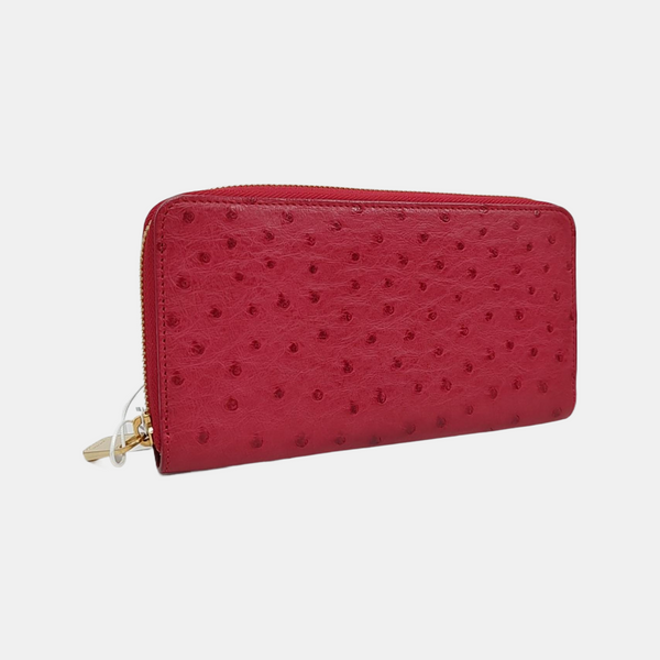 BRAZZA Ostrich Red Wallet