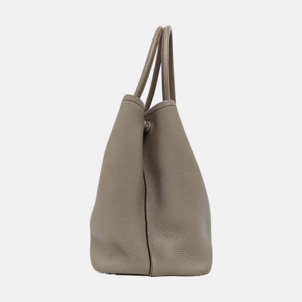 Double Large Calfskin Gray