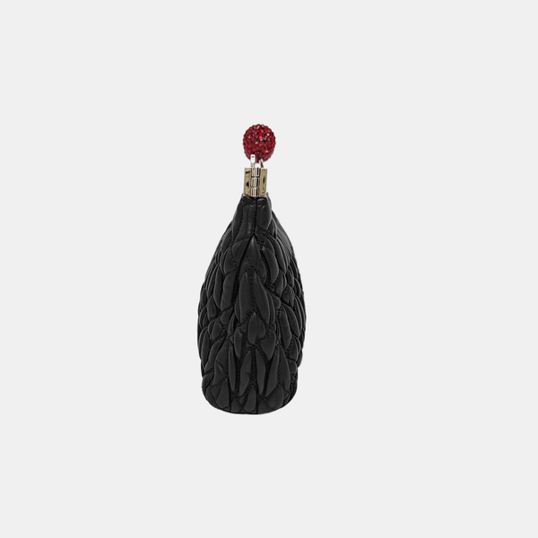 Miu Belle Quilted Lambskin Black