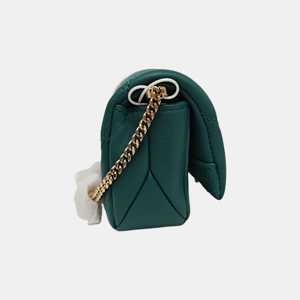 SERPENTI CABOCHON Quilted Calfskin Green