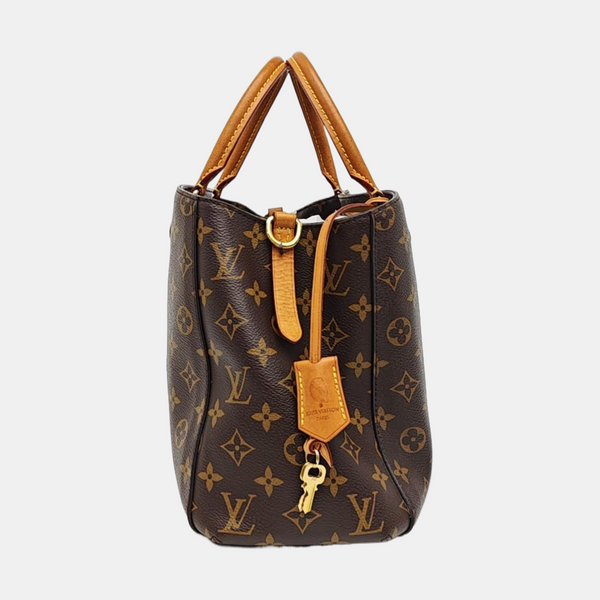 MONTAIGNE Monogram Coated Canvas Brown