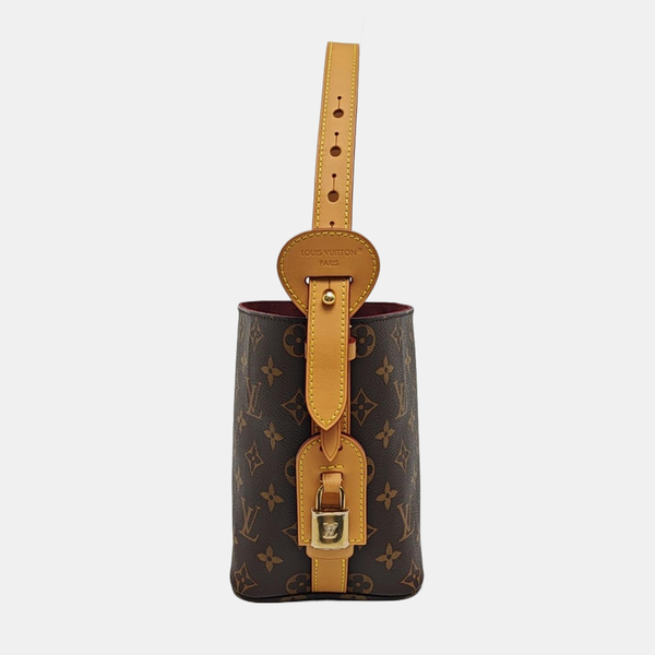 ALL IN BB Monogram Coated Canvas Brown