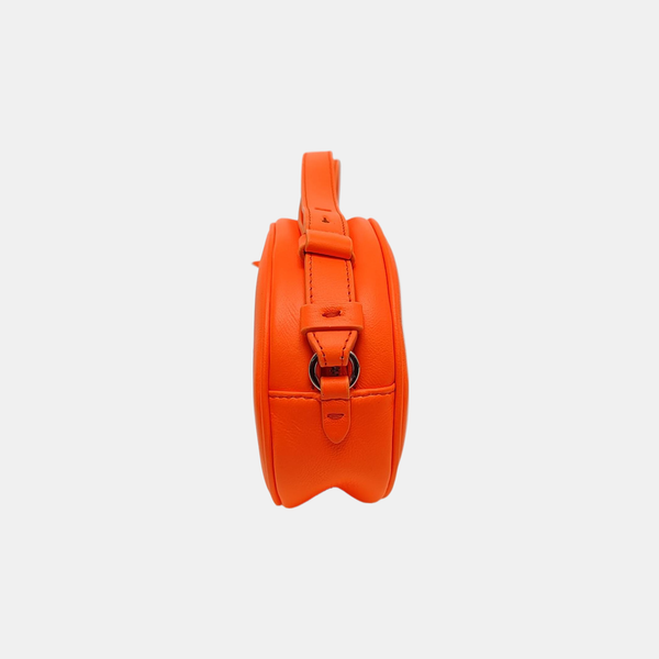 Calfskin Shoulder Bag Small Orange