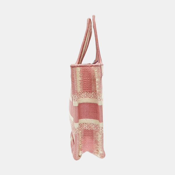 Bolso Tote Mini de Tela Rosa