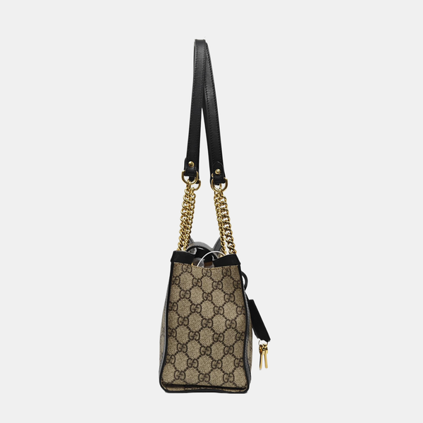 Padlock Small Monogram Coated Canvas Beige
