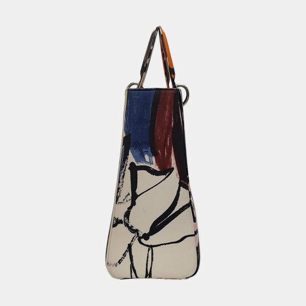 Lady Dior Large Canvas Multicolor