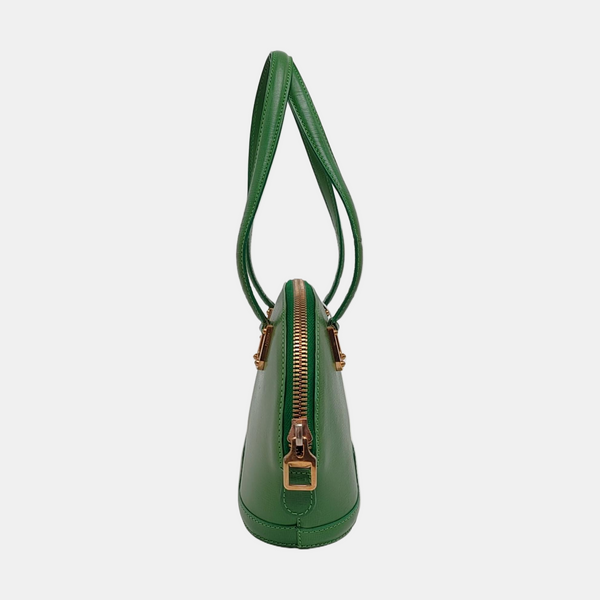 Calfskin Top Handle Bag Green