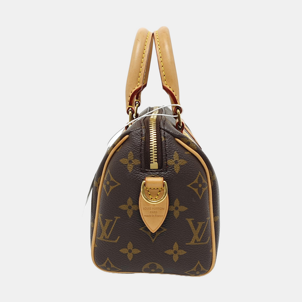 SPEEDY 20 Monogram Coated Canvas Brown
