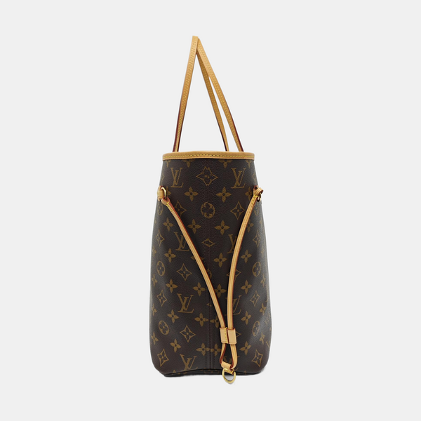 NEVERFULL MM Monogram Coated Canvas Brown