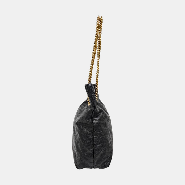 Calfskin Shoulder Bag Black