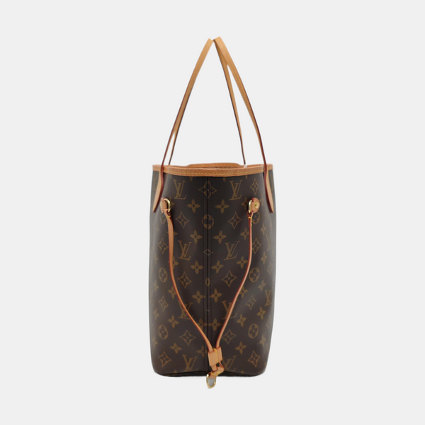 NEVERFULL MM Monogram Coated Canvas Brown
