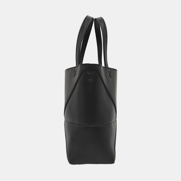 Puzzle Fold Mini Calfskin Black