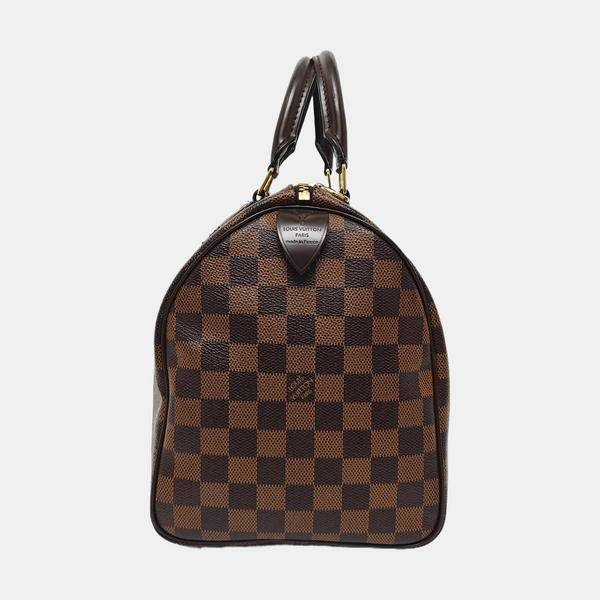 SPEEDY 30 Damier Ebene Coated Canvas Brown