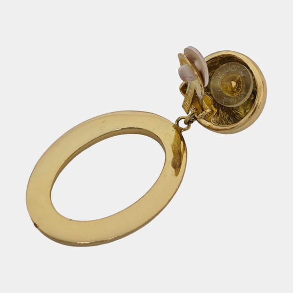 Metal Gold Clip On Earrings