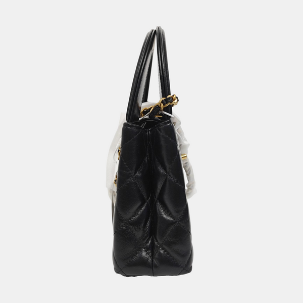 KELLY Mini Quilted Calfskin Black
