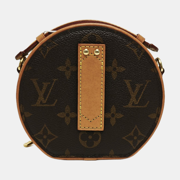 BOITE CHAPEAU Mini Monogram Coated Canvas Brown