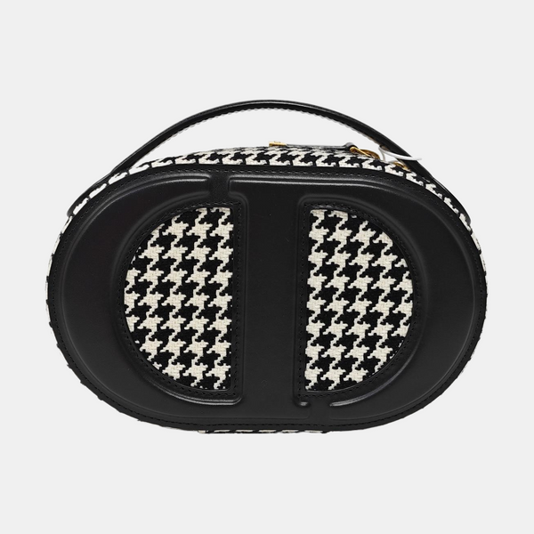 CD Signature Oblique Calfskin Black