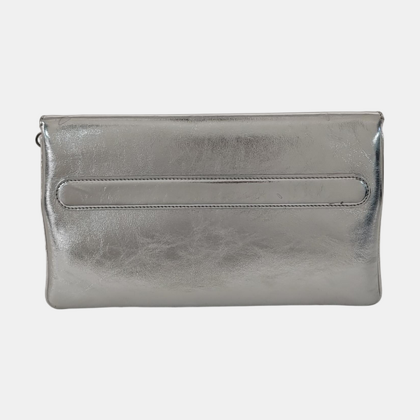 Diordouble Medium Calfskin Silver