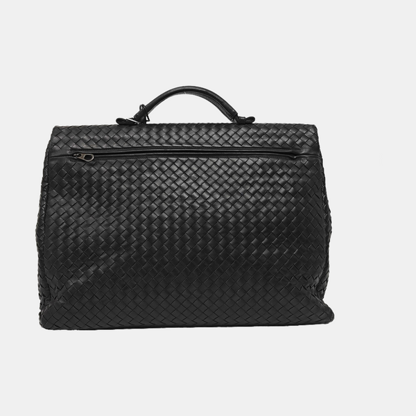Calfskin Top Handle Bag Black