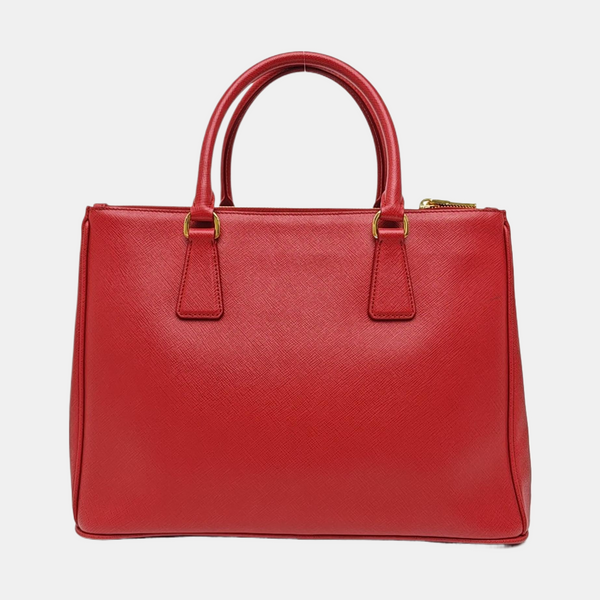 Galleria Large Saffiano Calfskin Red