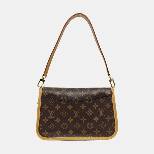 DIANE Monogram Coated Canvas Brown