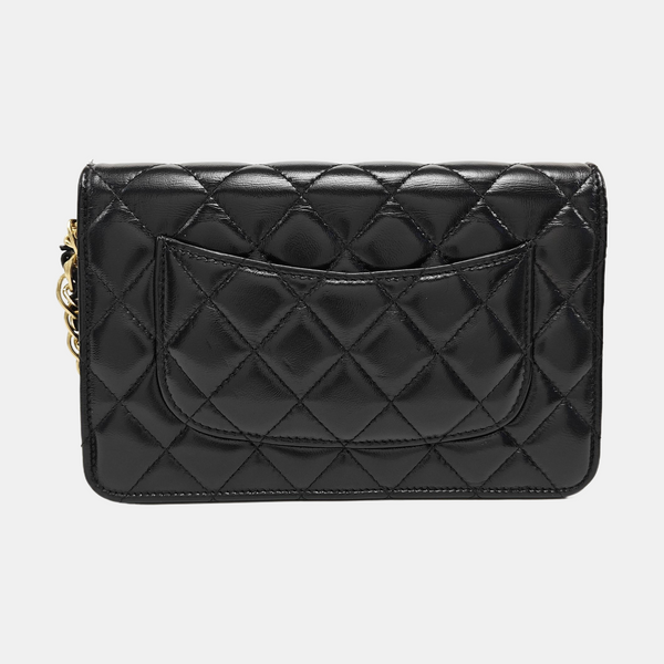 WOC Quilted Lambskin Black