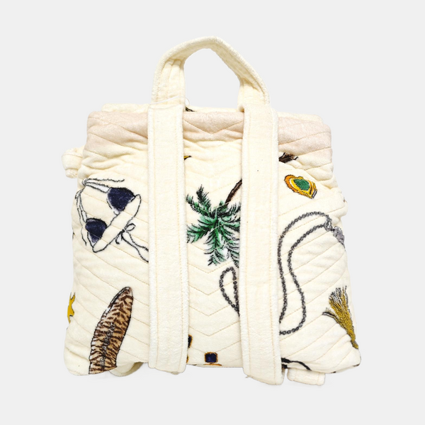 Fabric Backpack White