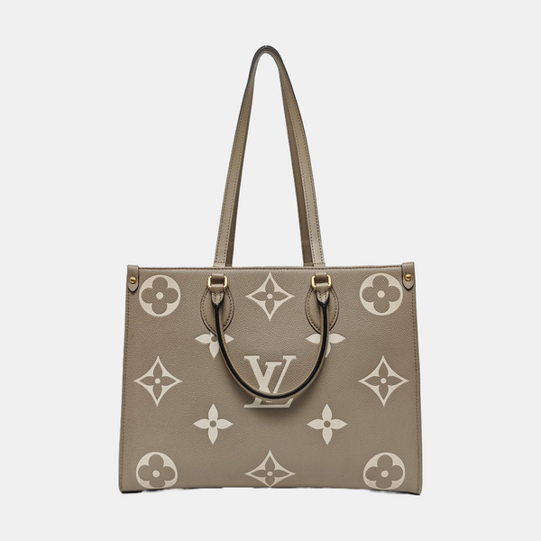 ONTHEGO MM Monogram Calfskin Gray