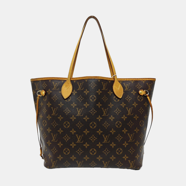 NEVERFULL MM Monogram Coated Canvas Brown