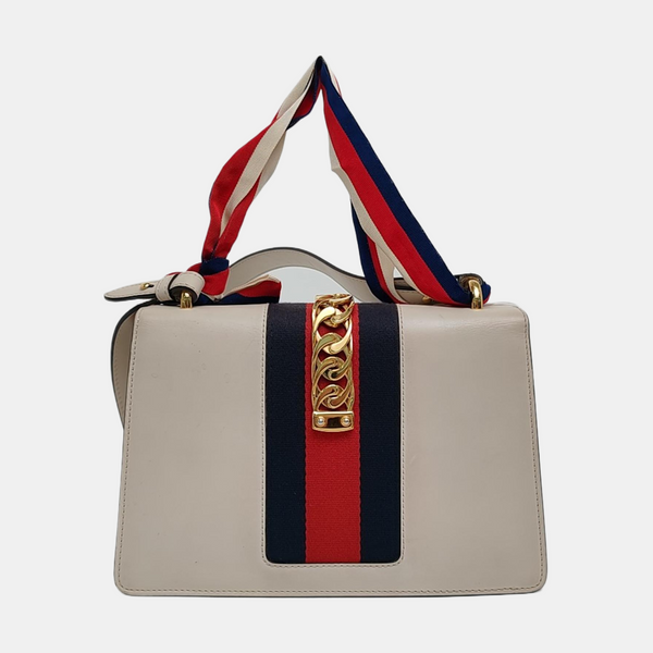Sylvie Small Calfskin White