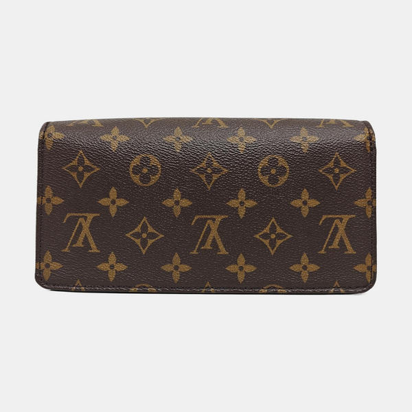 Lily Monogram Coated Canvas Brown