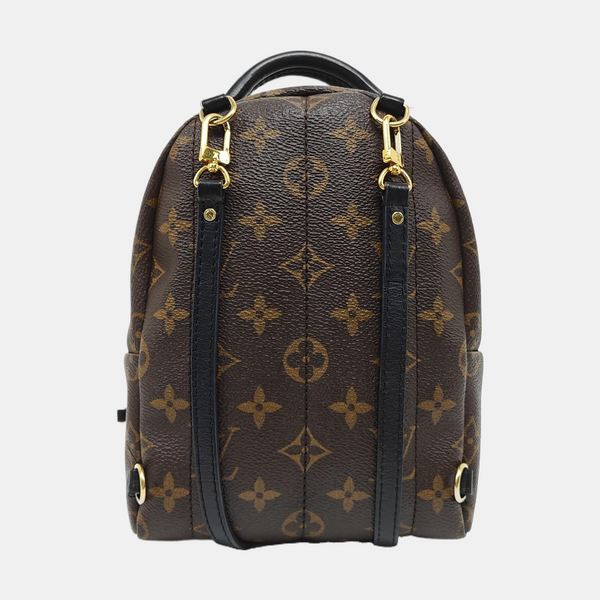 PALM SPRINGS Mini Monogram Coated Canvas Brown
