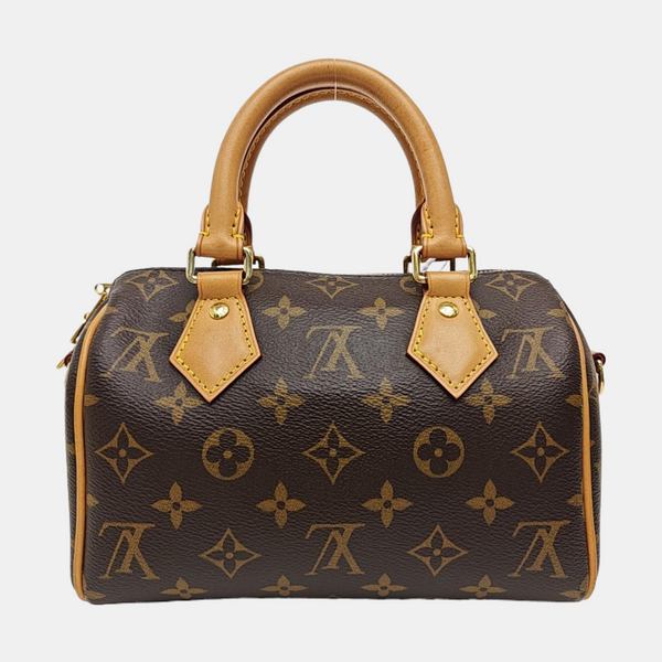 SPEEDY 20 Monogram Coated Canvas Brown