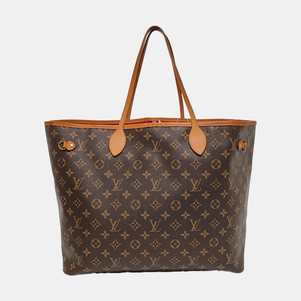 NEVERFULL GM Monogram Coated Canvas Brown