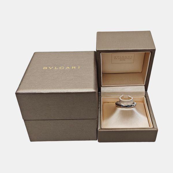 SERPENTI 18k White Gold Silver Ring EU 57