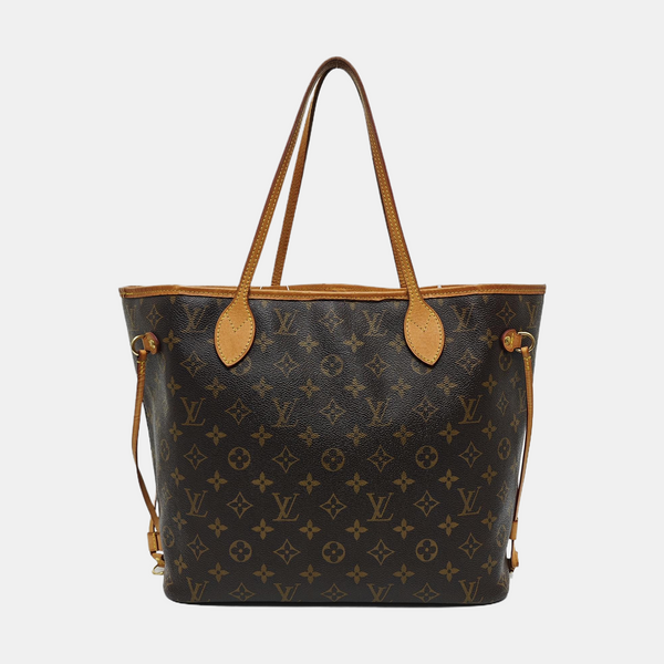 NEVERFULL MM Monogram Coated Canvas Brown