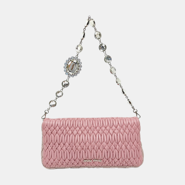Crystal Quilted Lambskin Pink