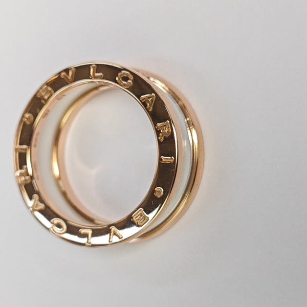 B.ZERO1 18k Rose Gold Ring EU 53