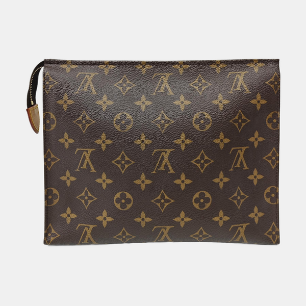 TOILET POCKET 26 Monogram Coated Canvas Brown